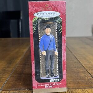 Hallmark Keepsake Christmas Tree Ornament Star Trek Dr Leonard H McCoy Vintage